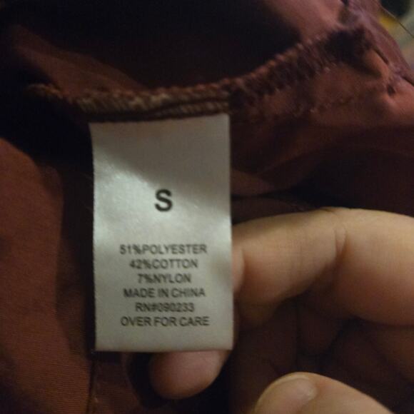 LA Hearts Burgundy Utility Hooded Jacket Women’s Size S - Picture 4 of 10